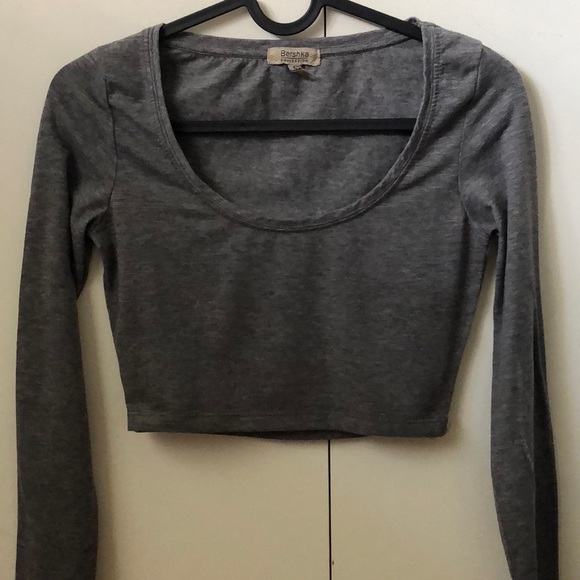 Grey crop long sleeve - Picture 1 of 2